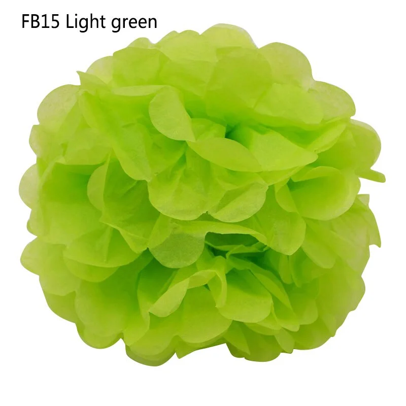 5PCS Handmade 6 (15CM) Tissue Paper Pom Poms Paper Flower Ball For Home Garden Party Wedding Birthday&Wedding Car Decoration