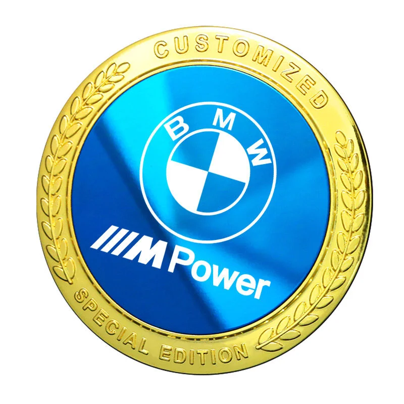 Triangle window side sticker, metal non-fading car stickers decorative stickers