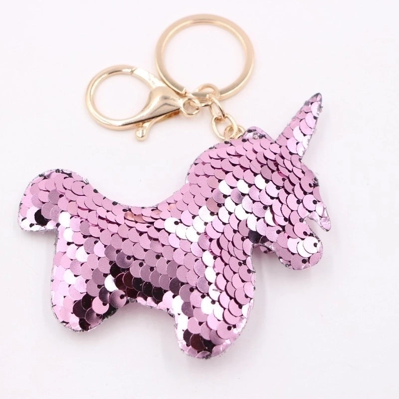 Cute Star Dolphin Sequin Plating Keychain