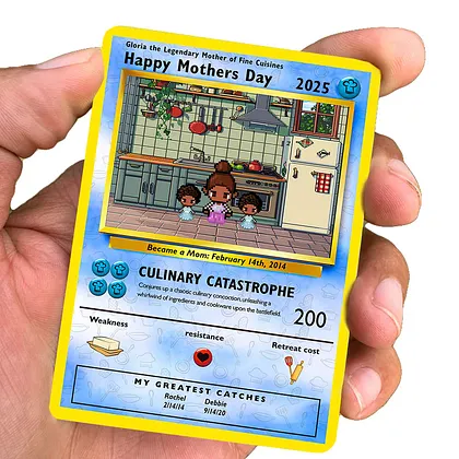Mother's Day Poke Metal Card
