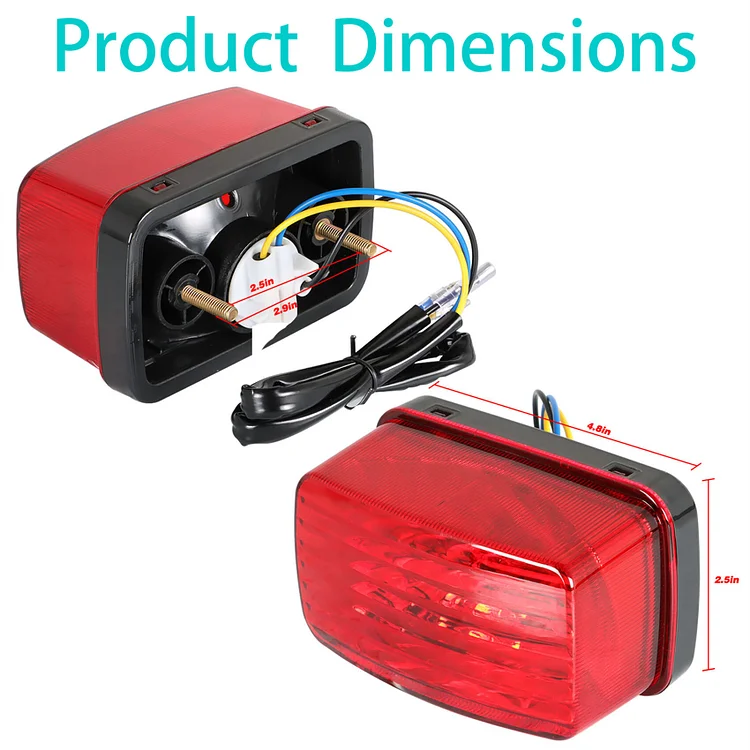 SEBLAFF Tail Light Assembly Replacement for Kodiak 450 2003-2006/Rhino 660 2004-2007/Bruin 350 YFM350 2004-2006 5KM-84710-01-00 5KM-84710-00-00 5KM-8472C-10-00
