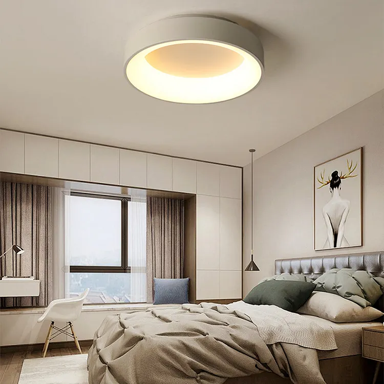 Quinn Modern Flush Mount Ceiling Light, LED, Bedroom/Dining Room