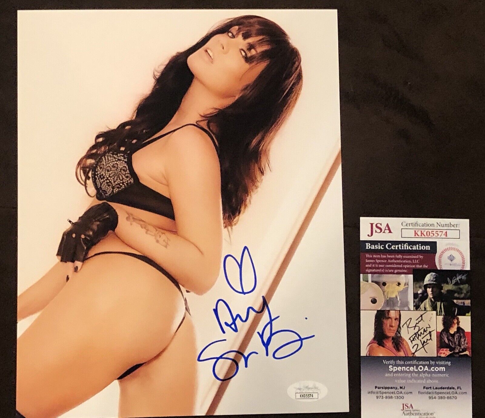 Andy San Dimas Adult STAR Hand SIGNED 8X10 Photo Poster painting AUTOGRAPH Sexy Model JSA Rare