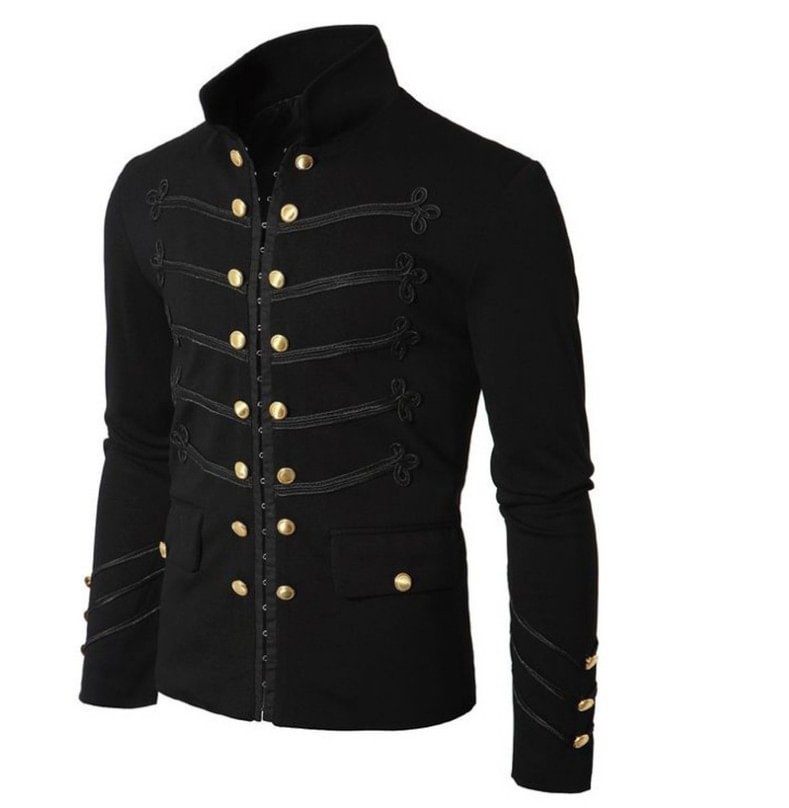 Halloween Costume Men Double Breasted Long Sleeve Vintage Jacket Carnival Costume Novameme