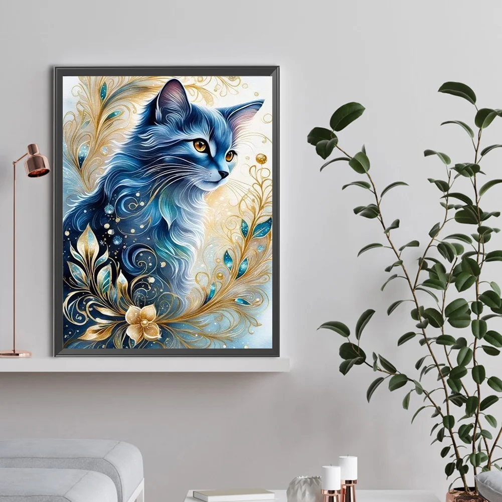 Diamond Painting - Full Round Drill - Cat(Canvas|30*40cm)