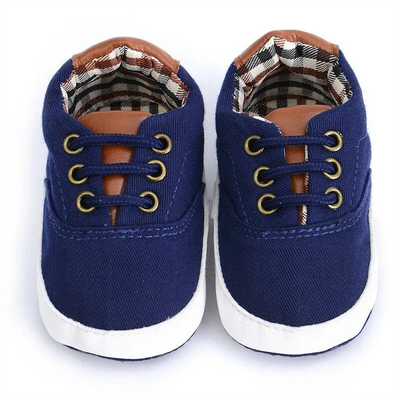 2019 Baby Summer Shoes Newborn Baby Girl Boys Causal Bow Anti-slip Shoes Plaid Patchwork Soft Sole Sneakers Prewalker 0-18M