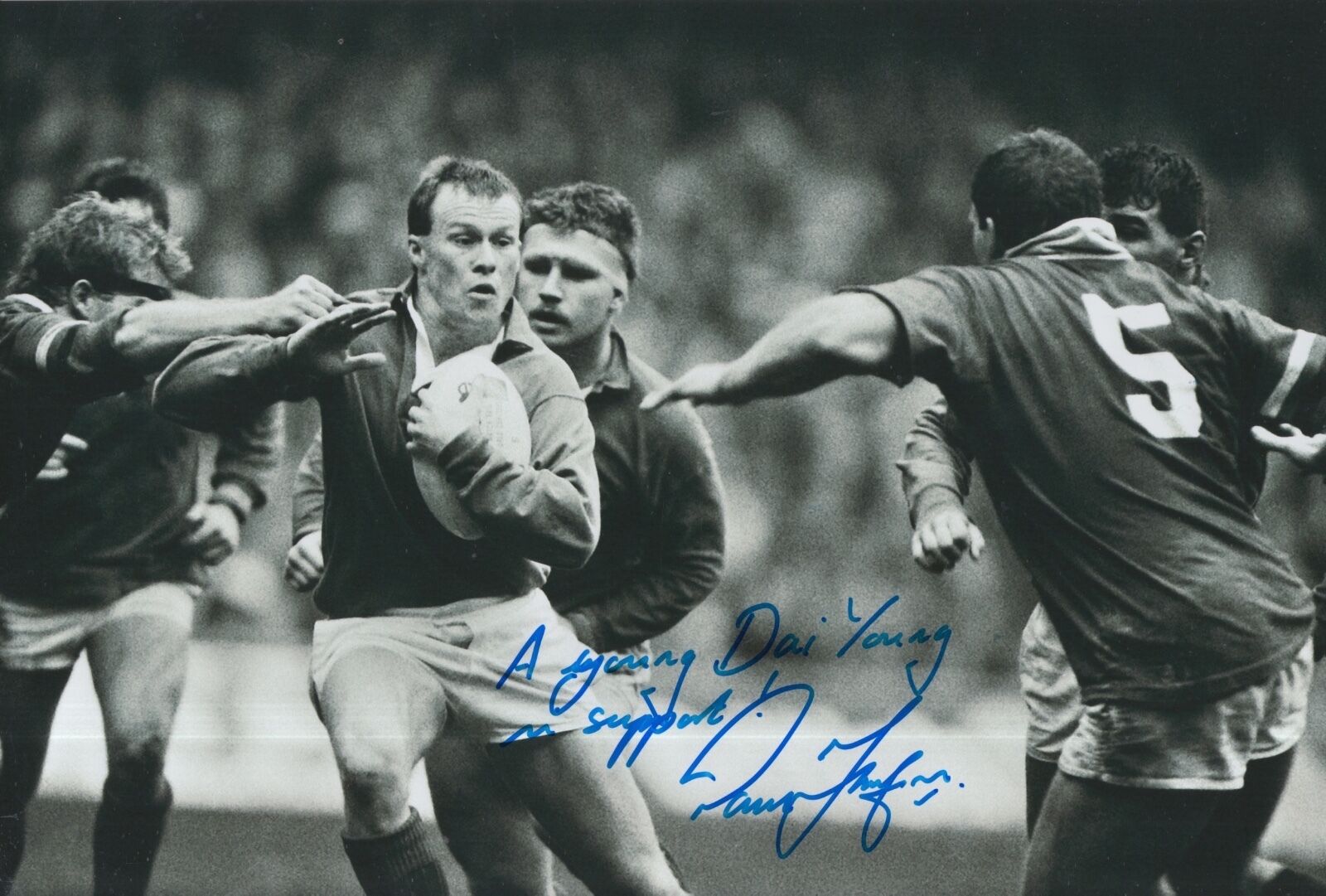 Paul Thorburn Hand Signed Wales Rugby 12x8 Photo Poster painting 5.