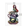 Tea Cup Princess - 11CT Stamped Cross Stitch 30*50cm/11.81*19.69in