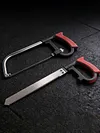8 in 1 Hacksaw Frame Set with 6 Blades Multi Purpose Mini Hacksaws Heavy Duty Steel Saw for Metal Woodworking Glass Rubber PVC Pipes