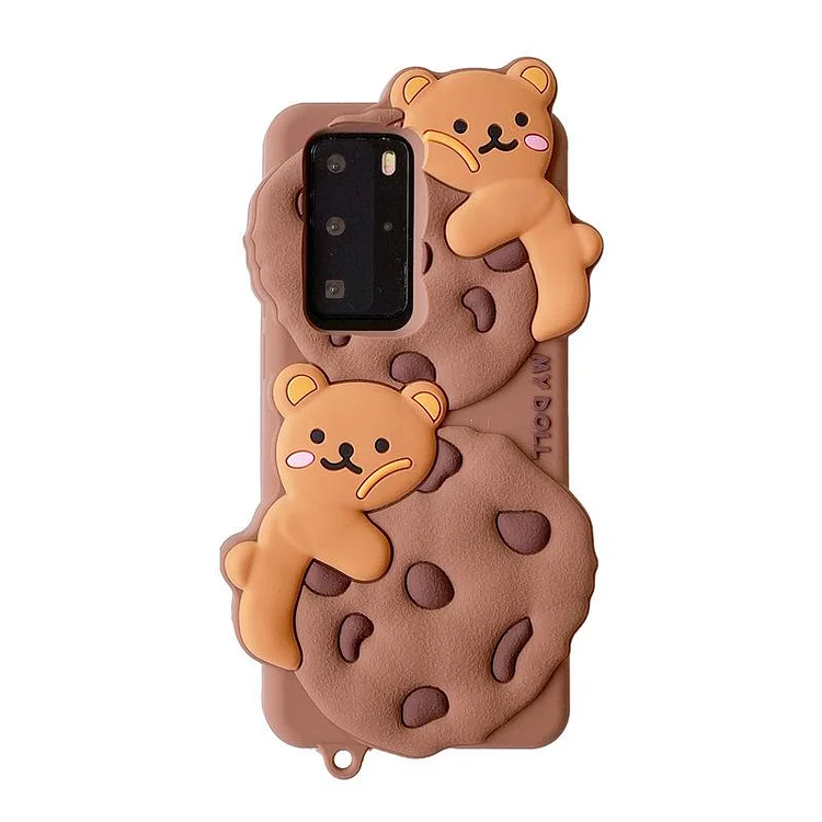 Stacked Biscuit Bear Phone Case