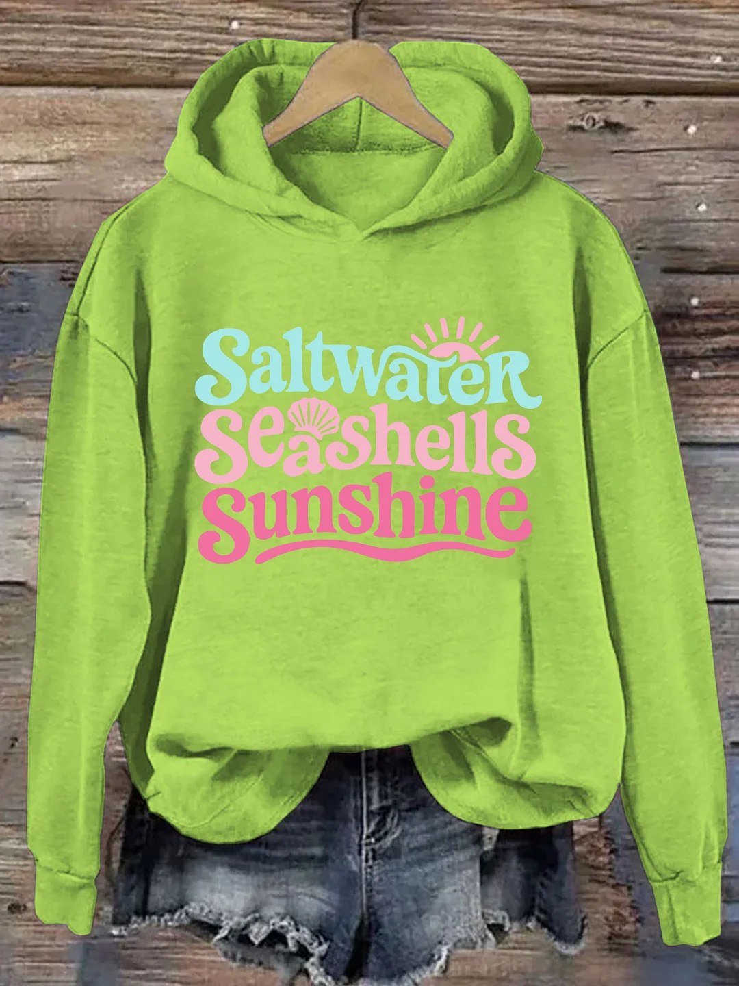 Saltwater Seashells Sunshine Hoodie