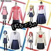 [Wetrose] Bocchi The Rock Gotou Hitori Ijichi Nijika Yamada Ryou Kita Ikuyo Cosplay Costume Anime Wig Full Set