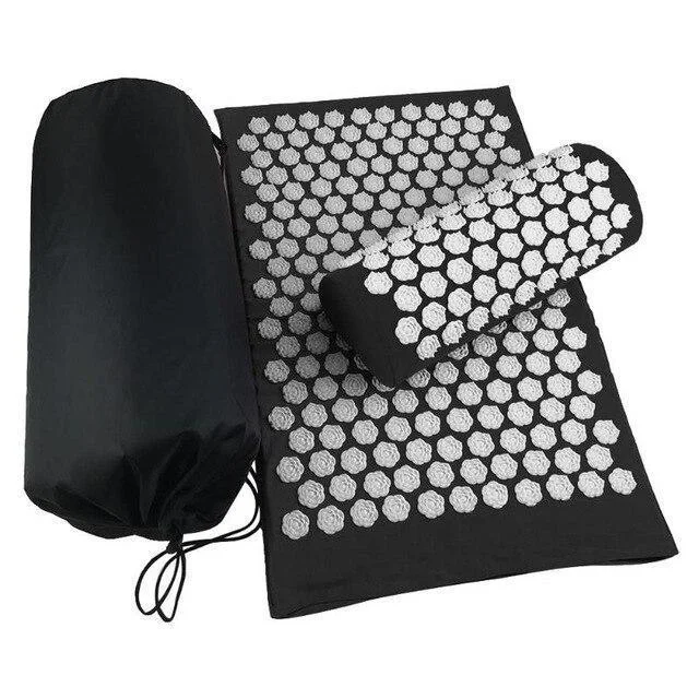 Memory Foam Acupressure Mat and Pillow Set