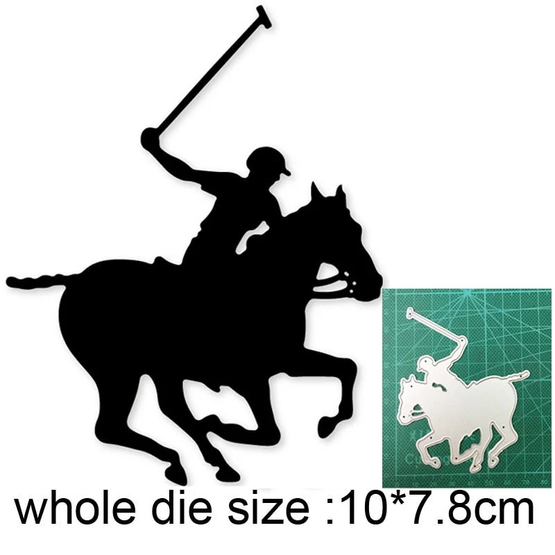 Crafts Metal Cutting Dies Cut Die Mold man Woman Riding Horse Decoration Scrapbooking Dies Knife Mould Blade Punch Stencils Dies