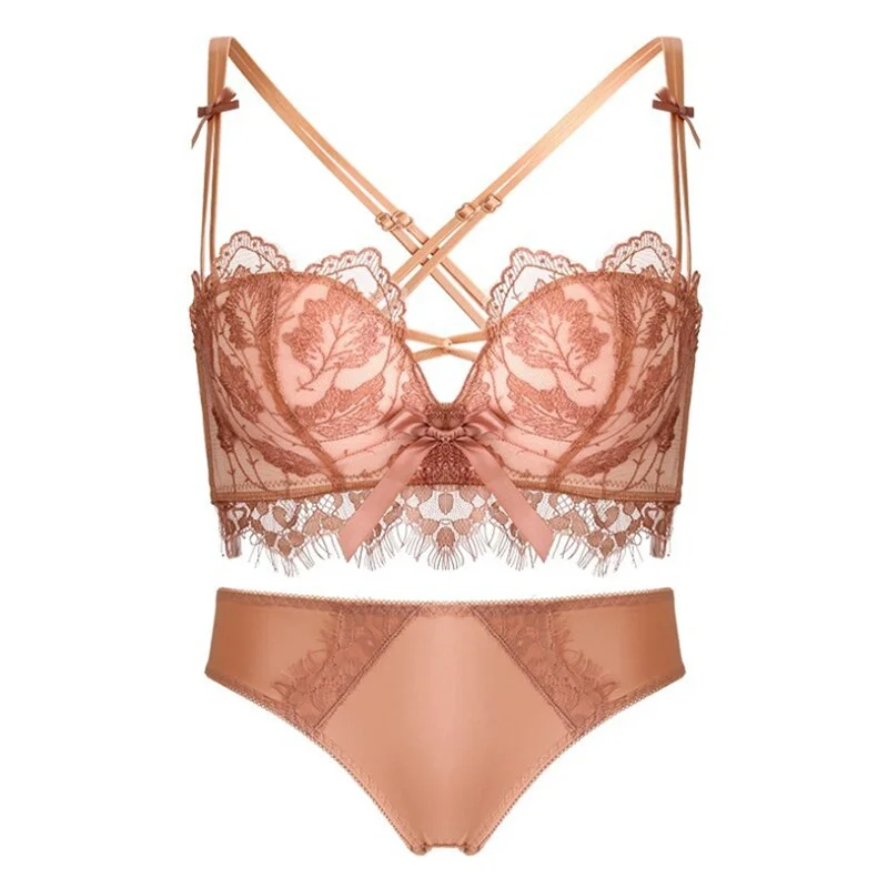 Women Sexy Bra Set Thin Push Up Seamless Bra Panty Underwear Set Wireless Lenceria Briefs Lingerie Set нижнее белье женское