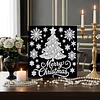 uk.everydayedeals DIY Pearl Painting With Frame - Handmade Self-Adhesive Pearls - Christmas Tree(25*25cm)