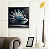 (40*40cm)Peacock Skirt Girl - Full Round Drill Diamond Painting