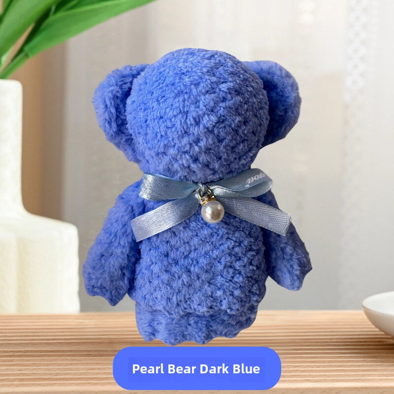 5 Pieces Coral Fleece Pineapple Pearl Bear Towel Gift Small Gift 30*30 Opening Gift Welfare Gift