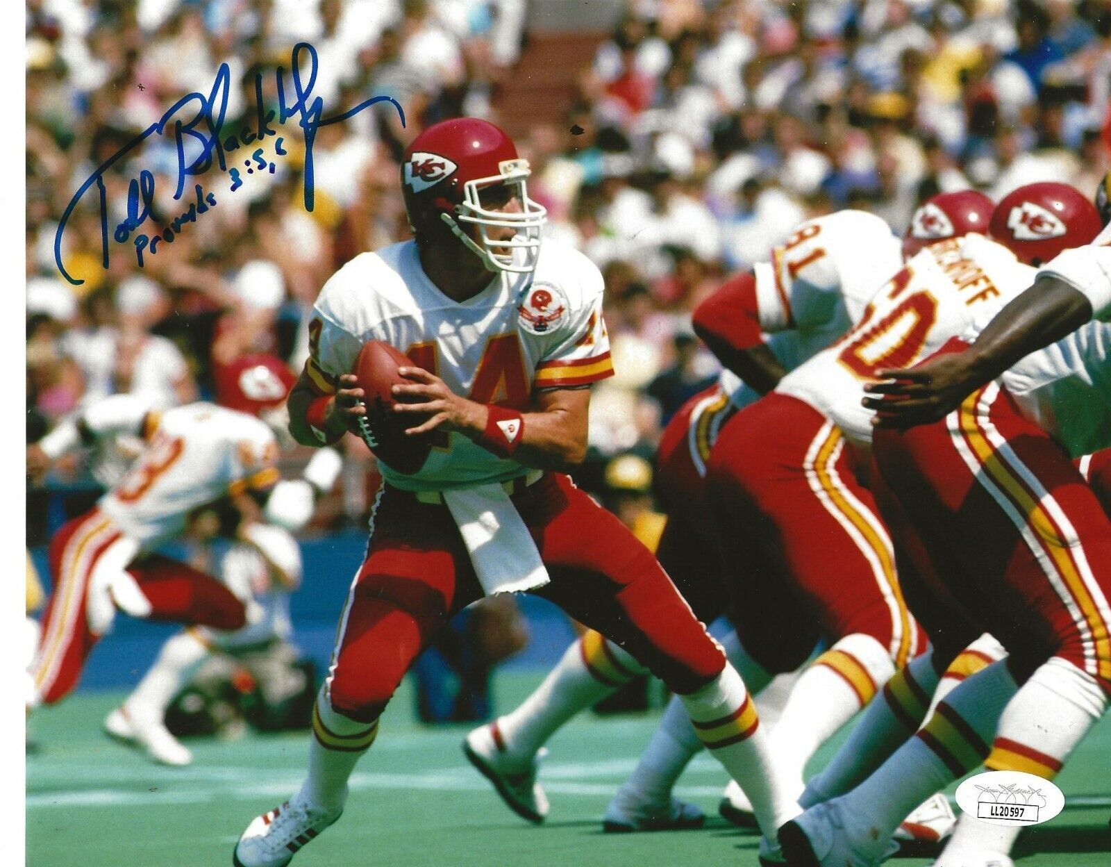 Todd Blackledge signed Kansas City Chiefs 8x10 Photo Poster painting autographed 3 JSA