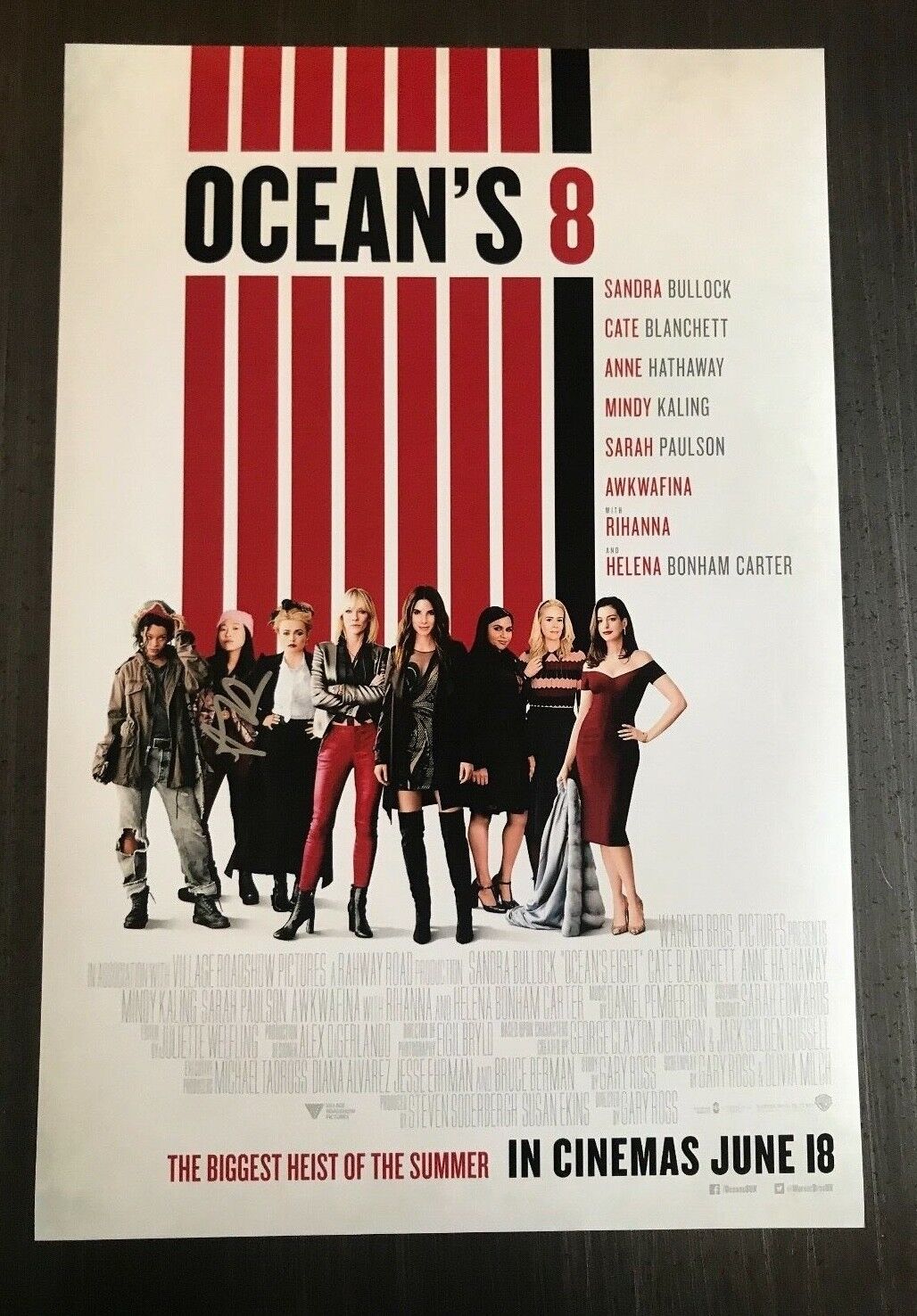 * AWKWAFINA * signed autographed 12x18 Photo Poster painting poster * OCEAN'S 8 * 1