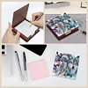 Wooden DIY Indian Wolf Diamond Painting Kit Note Box with 160 Papers for Office