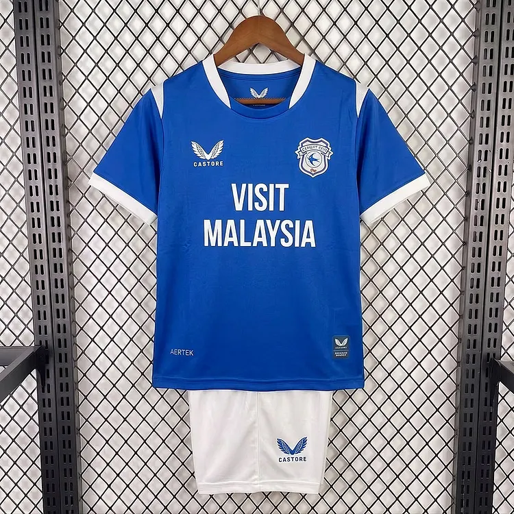 Kids Cardiff City 26/27 Home Jersey 1:1 Thai Quality