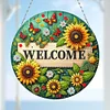 Welcome Sunflower Double Sided - 5D DIY Pendant