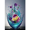 Vase-11CT Stamped Cross Stitch 40*60cm/15.75*23.62in(Big Size)