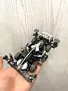 Tamiya 4WD Modified Jedi Chariot Pure Hand-painted Black Silver Gray Mirror Customization FMA Chassis Racing