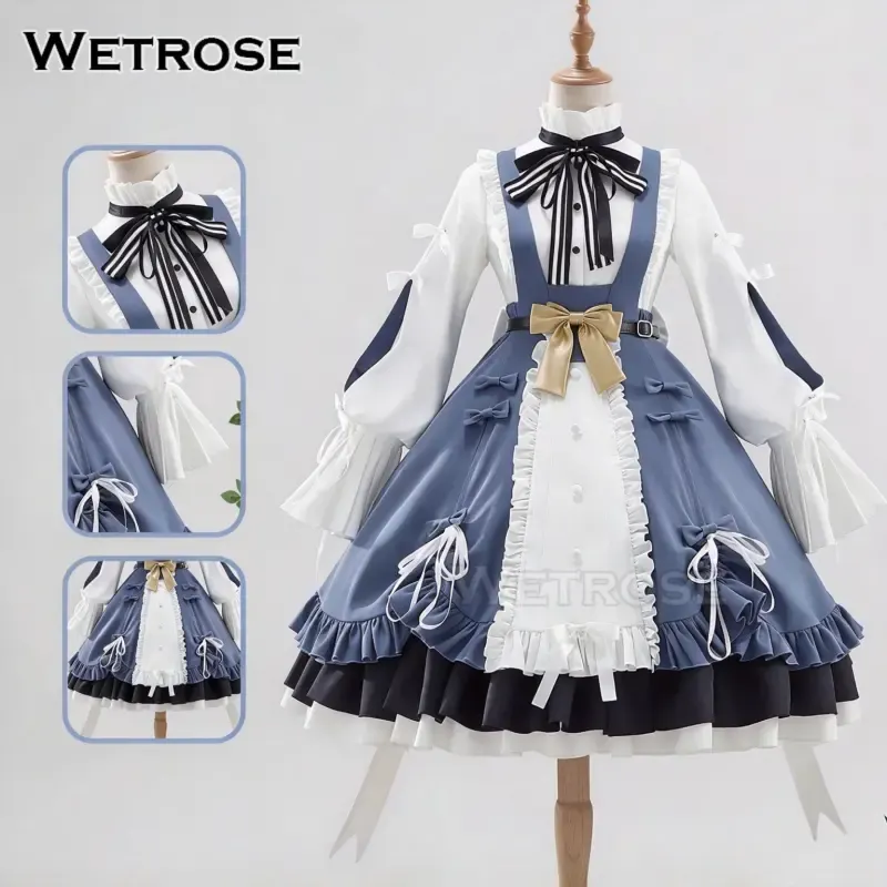 [Wetrose] Pre-Order Arknights Amiya Alice Version 1 Jumper Skirt Dress Game Outfit Cosplay Costume 