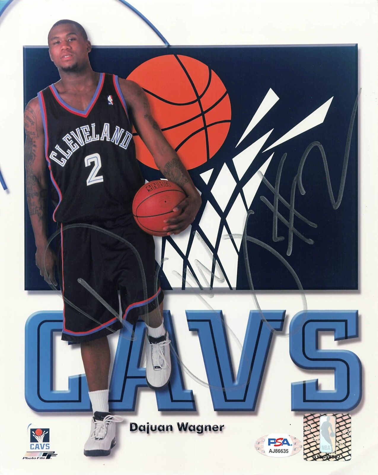 Dajuan Wagner Signed 8x10 Photo Poster painting PSA/DNA Cleveland Cavaliers Autographed