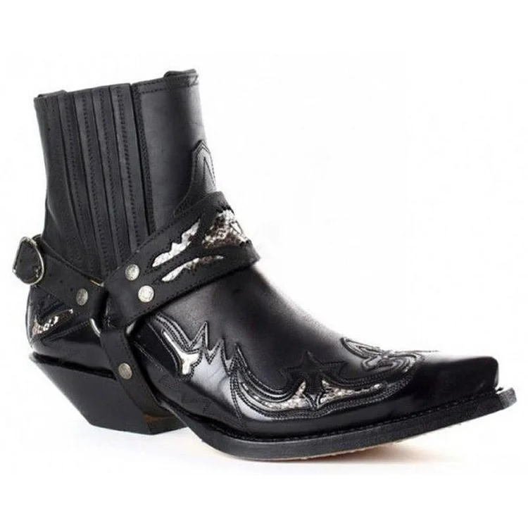 Stylish Men's Pointed Toe Knight Chelsea Boots
