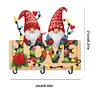 Wooden Special Shape Love And Gnome 3 Hooks No Punch Diamond Painting Hook Rail