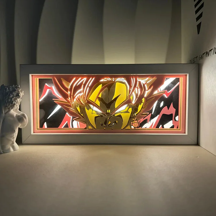 3D LED Box Light - Dragon Ball-Goku Black