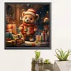 Christmas Gift Bear - Round AB Drills Diamond Painting(45x45cm)