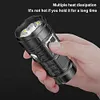LED Mini Portable Flashlight USB Rechargeable Power Display Emergency Work Light