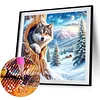 Snow Wolf-Full Round Diamond Painting 40*40CM