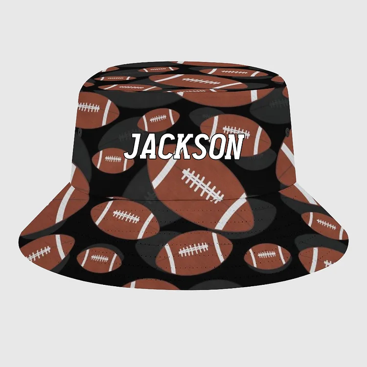 Personalized Football Visor Bucket Hat|H14
