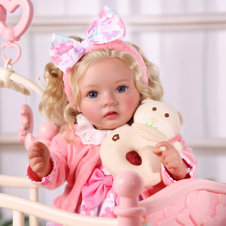 Babeside Quiet Reborn Baby Daisy 20'' Todder Freckled Girl Building Lovely Memories