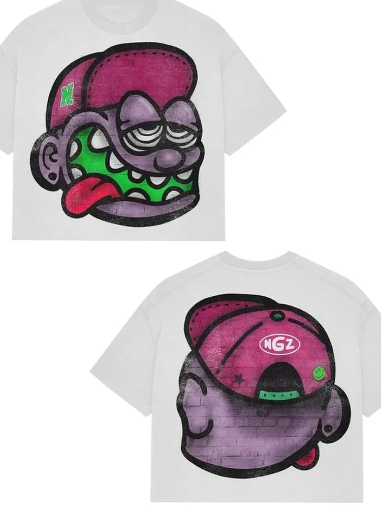 Longline Cut Streetwear T - Shirt for Men
