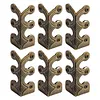 6PCS Retro Metal Corner Protector Iron Skiffers Skirting Board Corner Protector