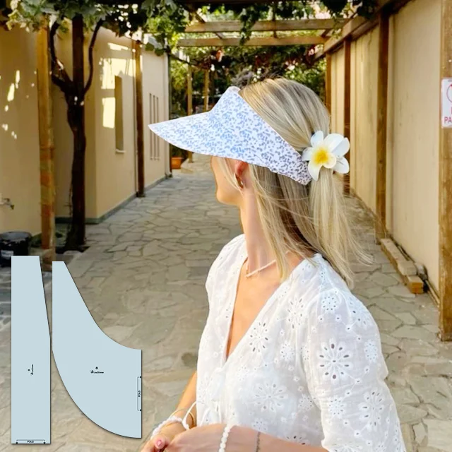 Summer Beach Hat Sweing Template(2PCS) - With Instructions