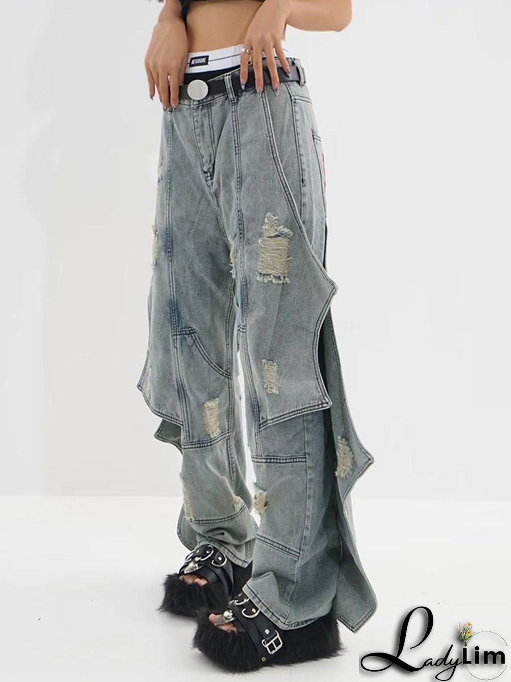 Deconstructed Designer Jeans