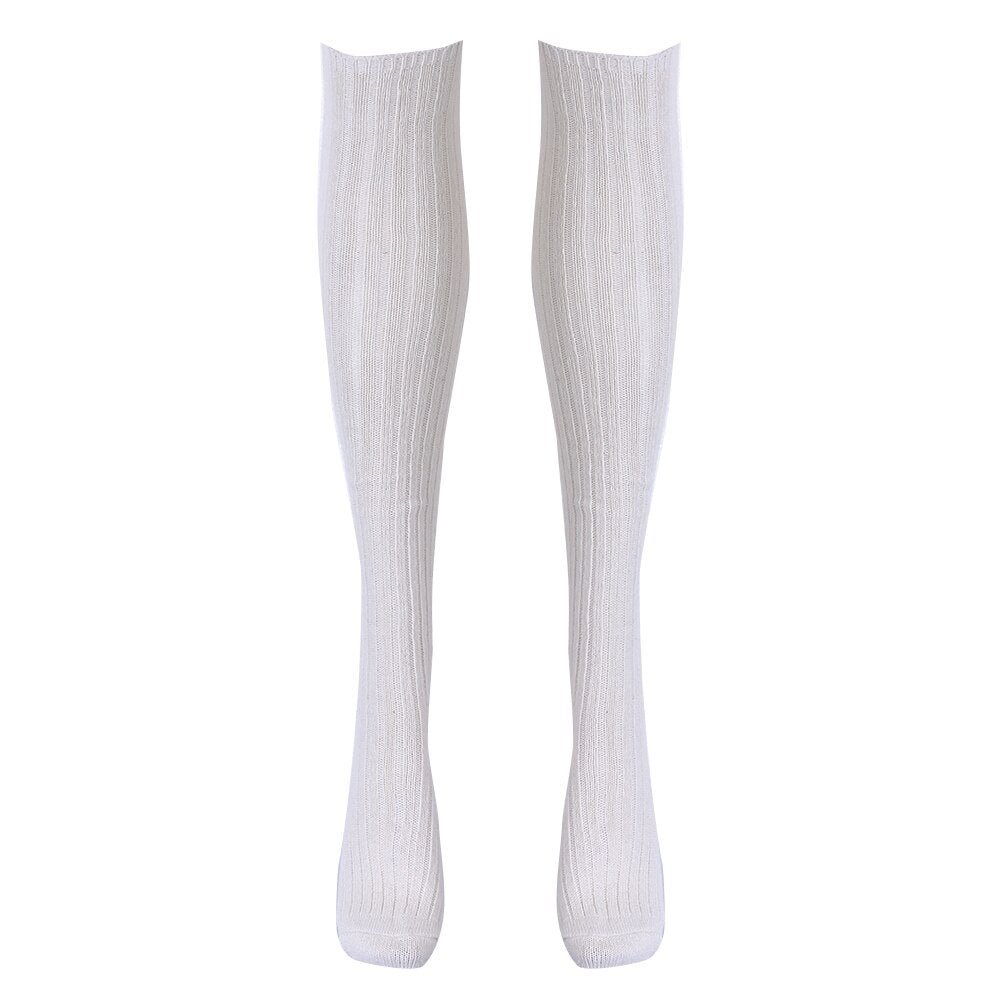 2019 Womens Winter Soft Wool Warm Knit Over Knee Thigh High Causal Solid Stockings Special offer 7 Colors