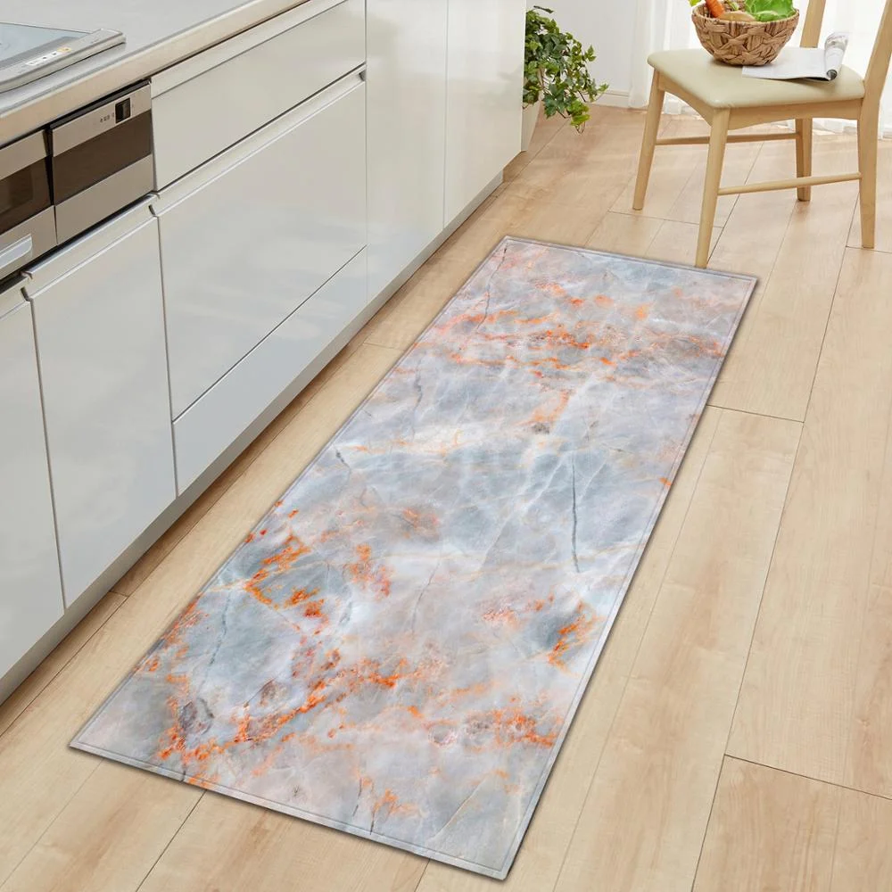 Kitchen Mat Bedroom Entrance Door mat Living Room Carpet Home Hallway Floor Decoration  Bathroom Non-slip Absorbent Rug