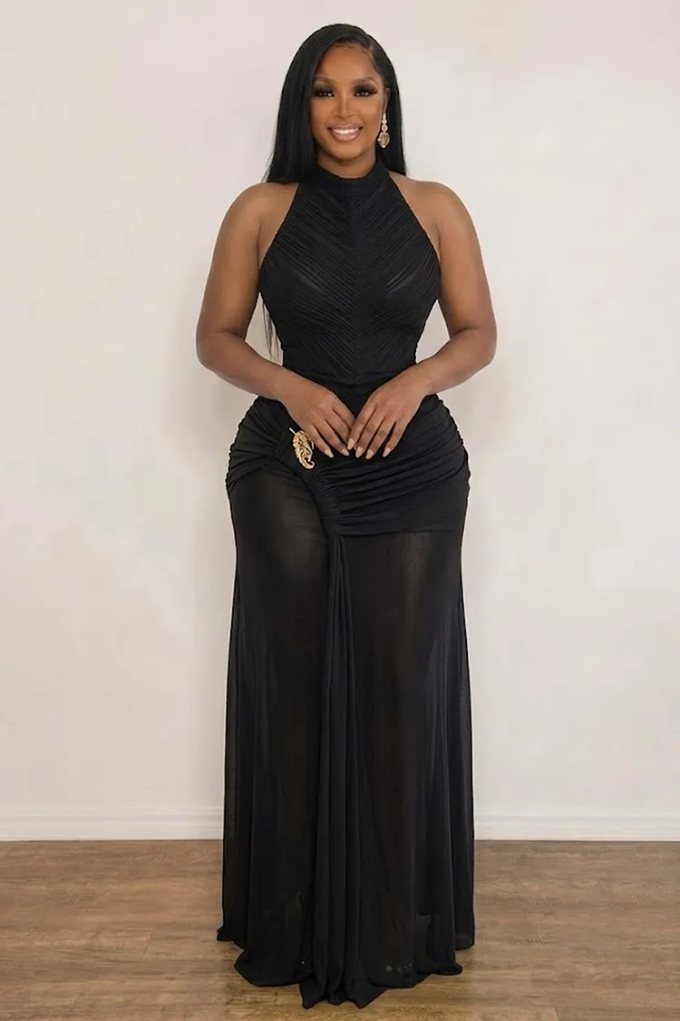 2 piece maxi dress Pink Ribbed Two Crop Top Skirt Set – IRHAZ _alt_black-gold-chain-knotted-cut-out-slit-maxi-dress Available Colors Size:EU 45  / US 11.5 Navy Blue Off-Shoulder quinceanera