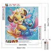 Diamond Painting -DIY Round Drill Cartoon Lions and Stitch