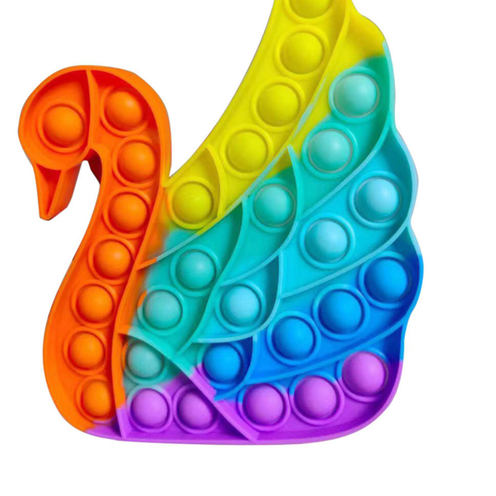

Silicone Swan Push Bubble ADHD Autism Children Adults Stress Relief Toys, 501 Original