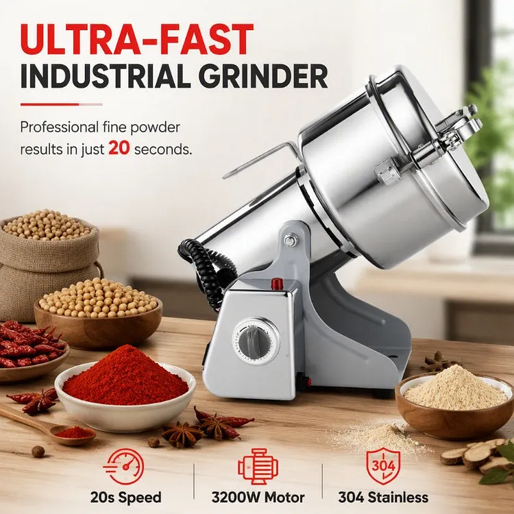 No-Stall Multi-Blade Electric Grinder