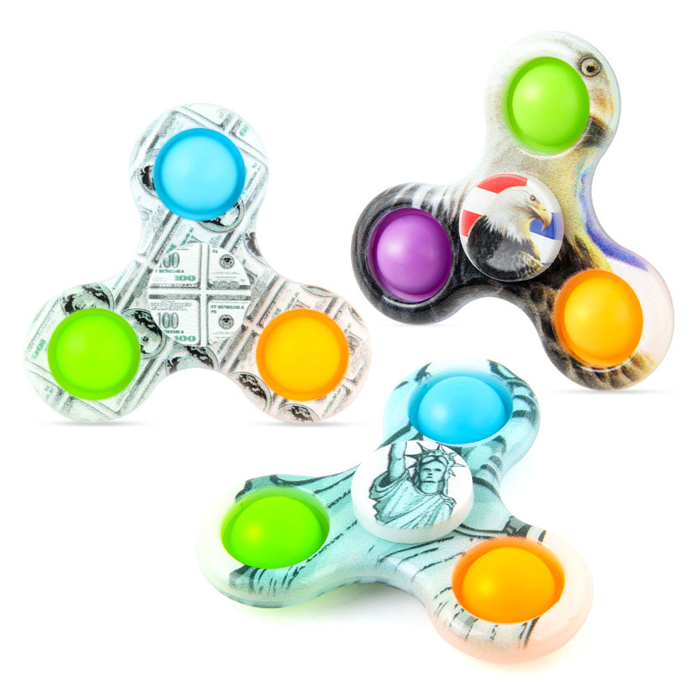 

Three-Finger Fingertip Spinner Push Bubble Anti-Stress Decompression Craft, 501 Original